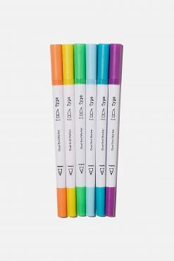 Typo Dual Markers 6Pk