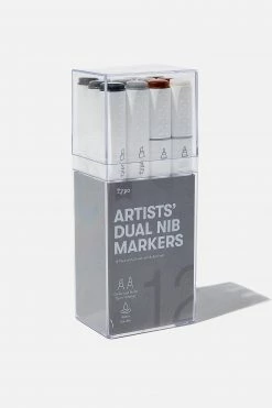 Typo Artists Dual Nib Marker 12Pk 6 Typo Artists Dual Nib Marker 12Pk -Cheap Stationery Store 1683523 03 3