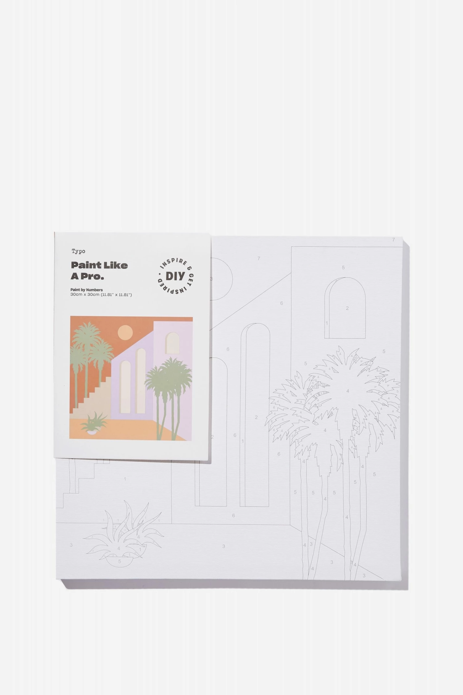 Typo Paint By Numbers 30 X 30 1 Typo Paint By Numbers 30 X 30