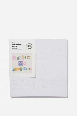 Typo Paint By Numbers 30 X 30