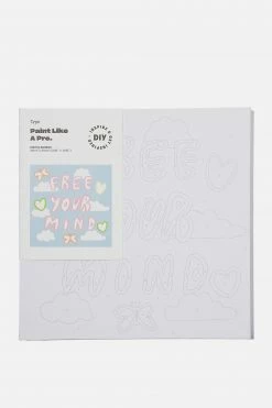 Typo Paint By Numbers 30 X 30