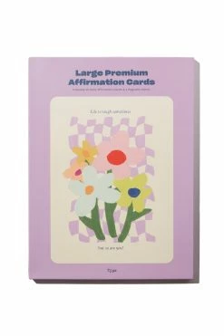 Cheap Stationery Store 6 Typo Large Premium Affirmation Cards